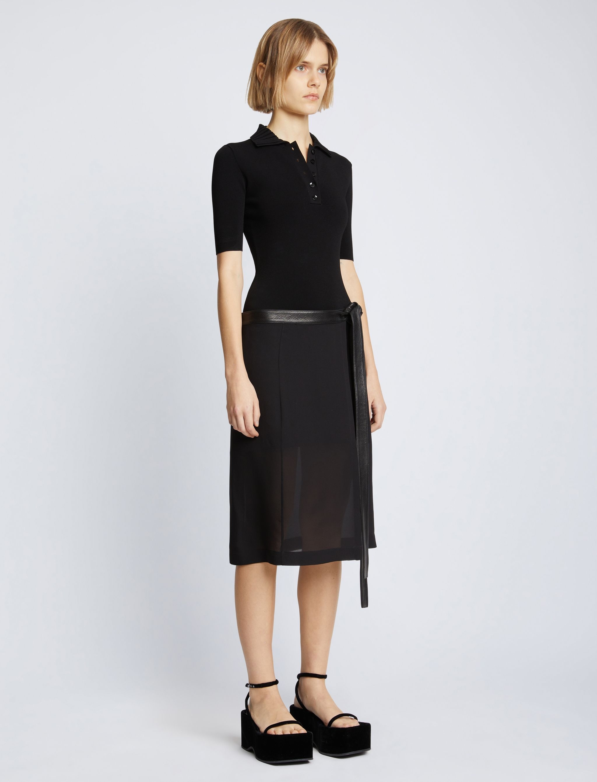 Crepe Chiffon Skirt - 3