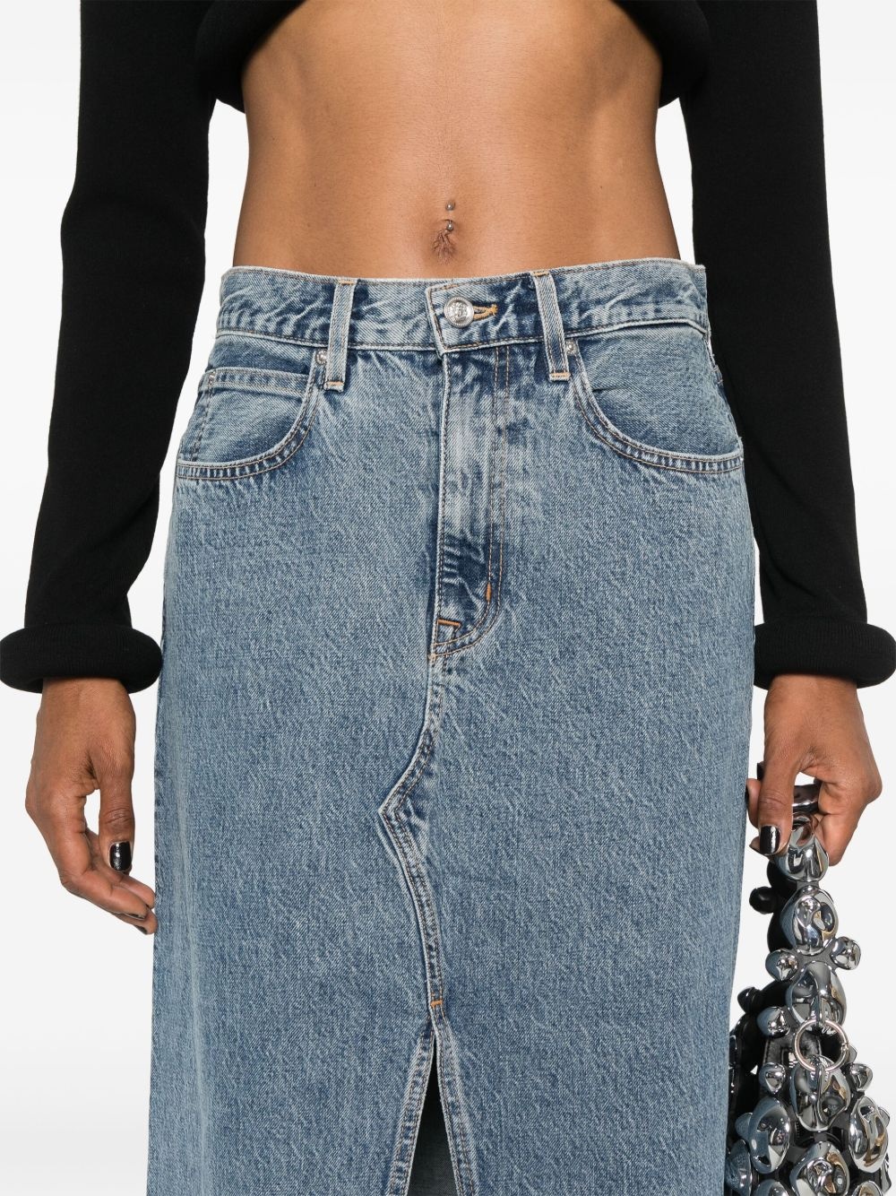 Dallas denim maxi skirt - 5