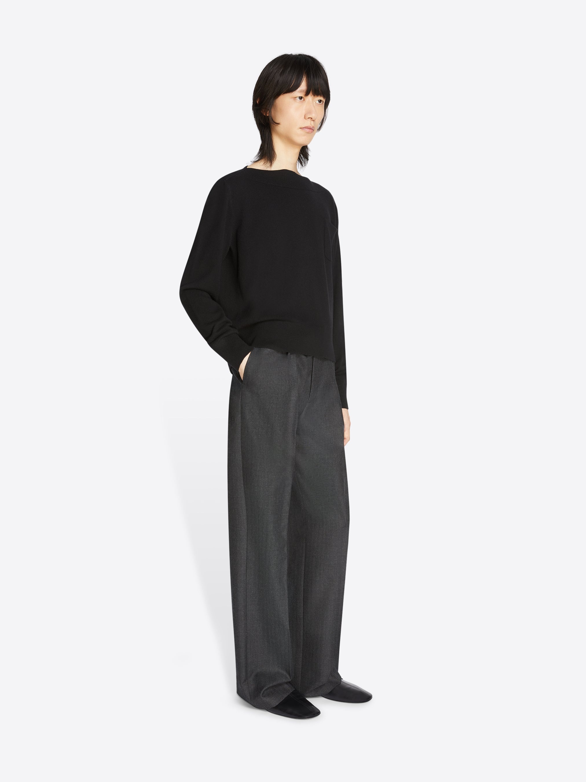 STRAIGHT WOOL PANTS - 3