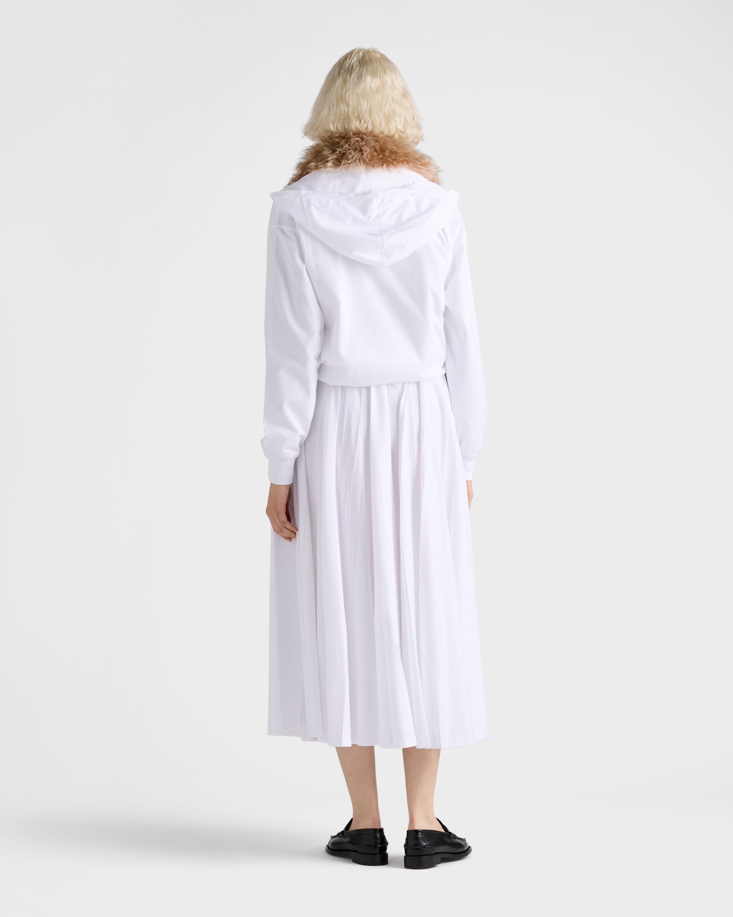 スカート Prada Reversible cotton jersey and Re-Nylon circle skirt Prada Re-Nylon Pleated Skirt | Saks Fifth Avenue