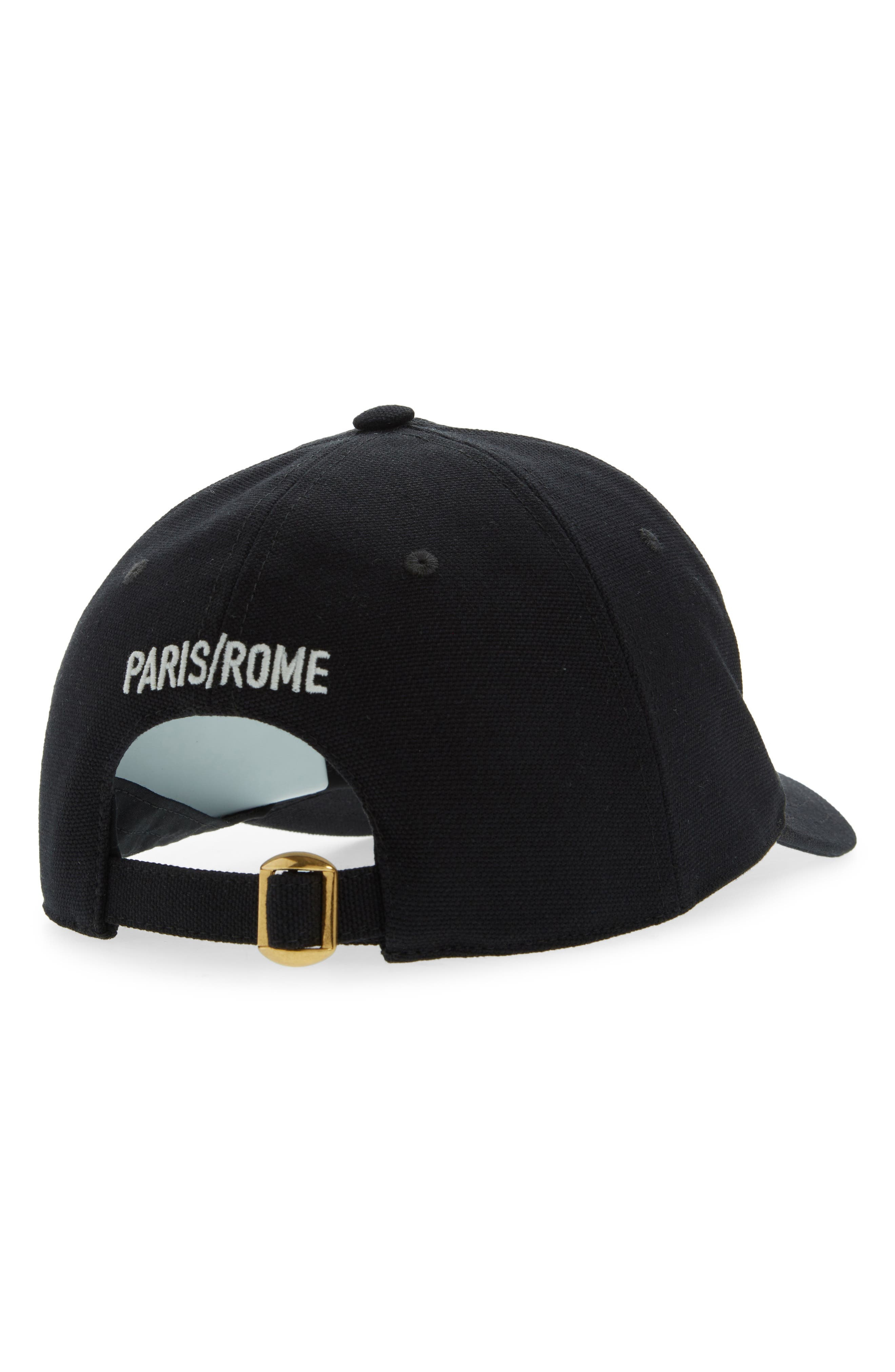 Valentino Garavani Chez Valentino Embroidered Baseball Cap in Black/Ivory at Nordstrom - 2