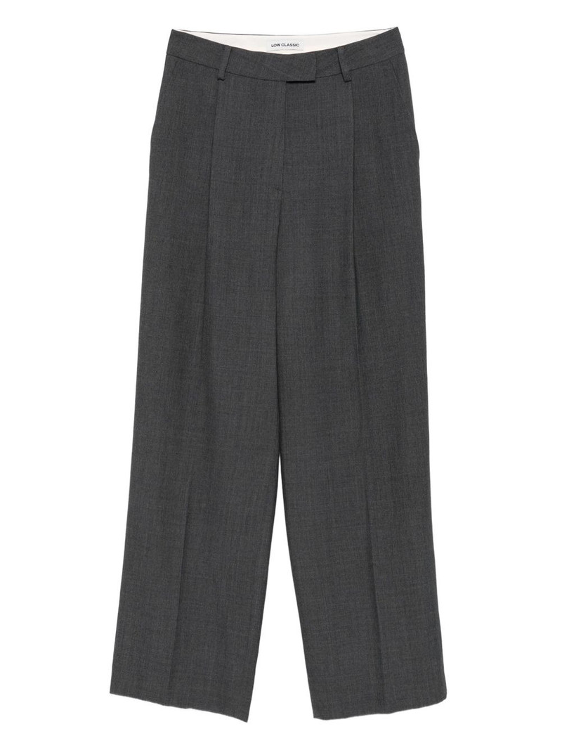 pleated tailored trousers 1