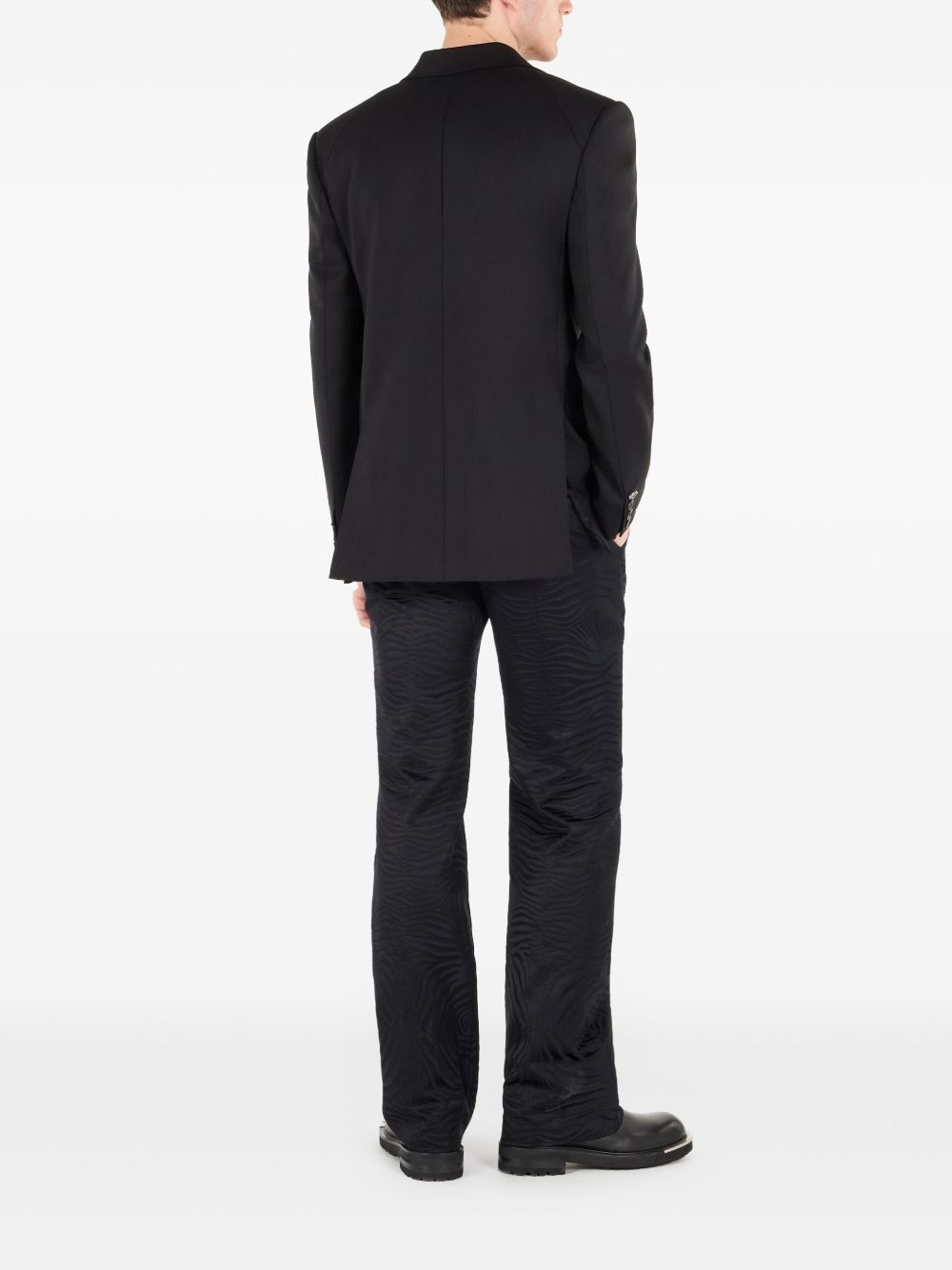 pleat-detail blazer - 4
