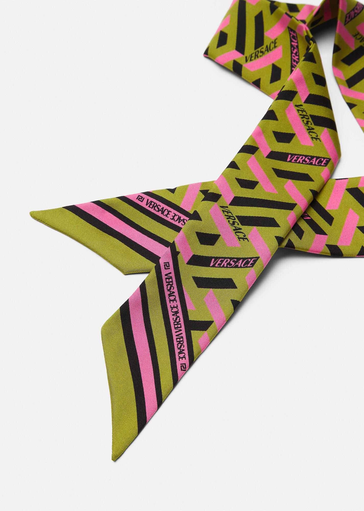 La Greca Silk Scarf Tie - 2