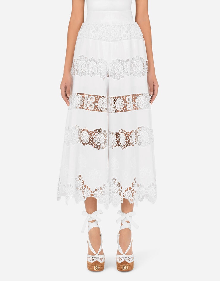 Culottes with openwork embroidery - 1