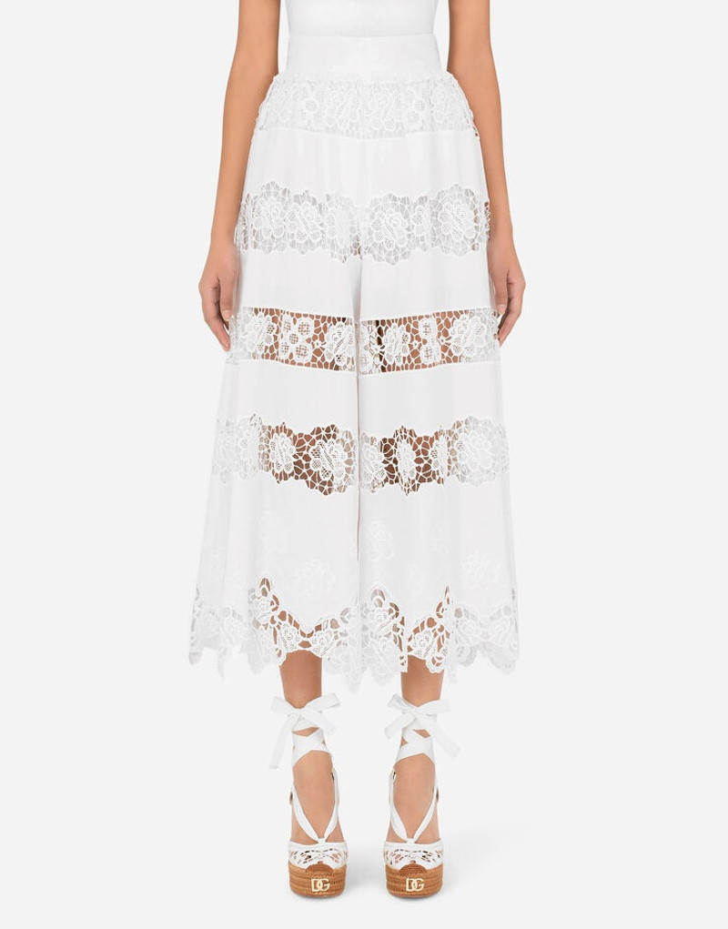 Dolce & Gabbana Culottes with openwork embroidery outlook