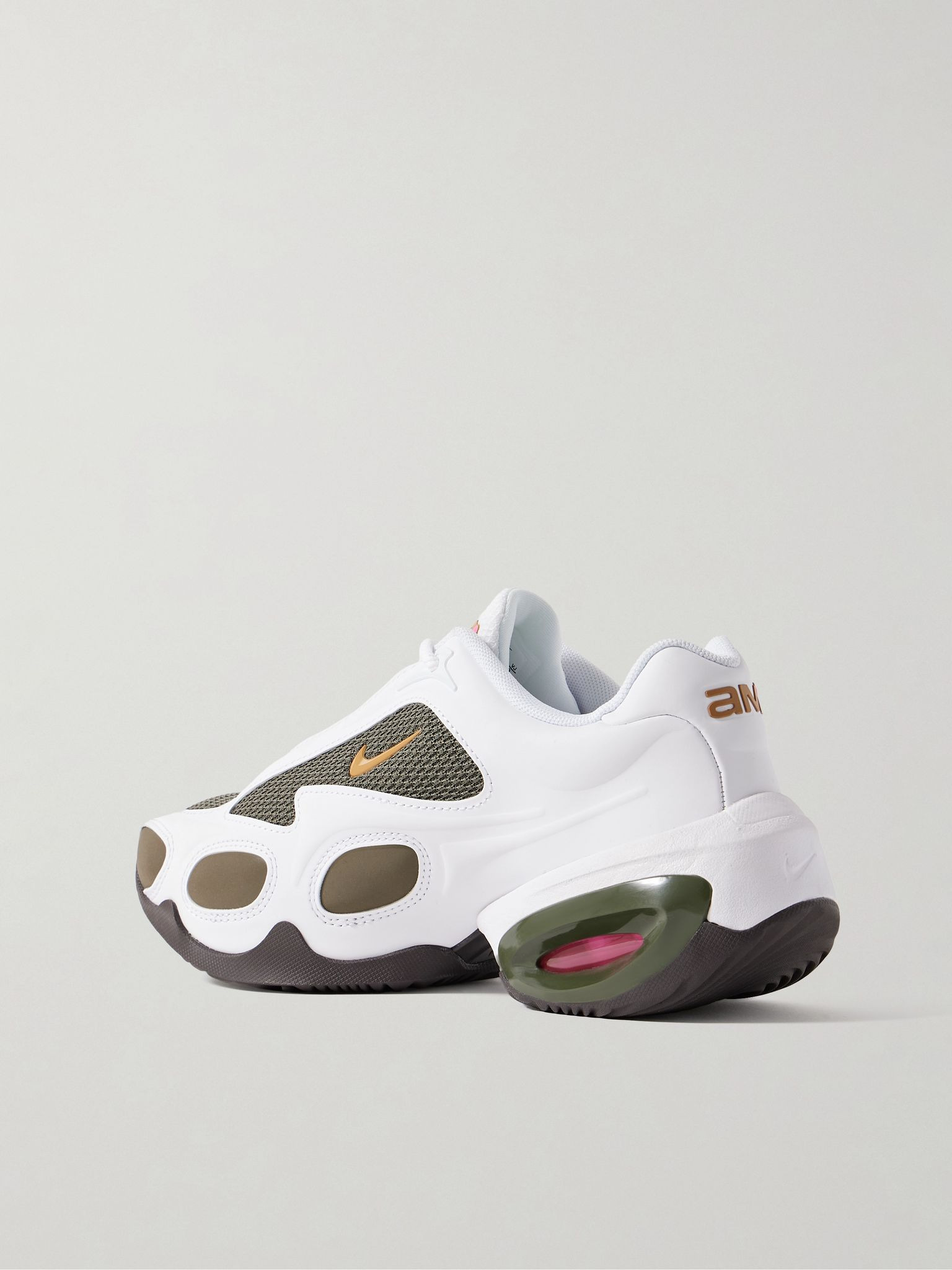 + Veneda Carter Air Max Muse mesh-trimmed leather sneakers White - 3