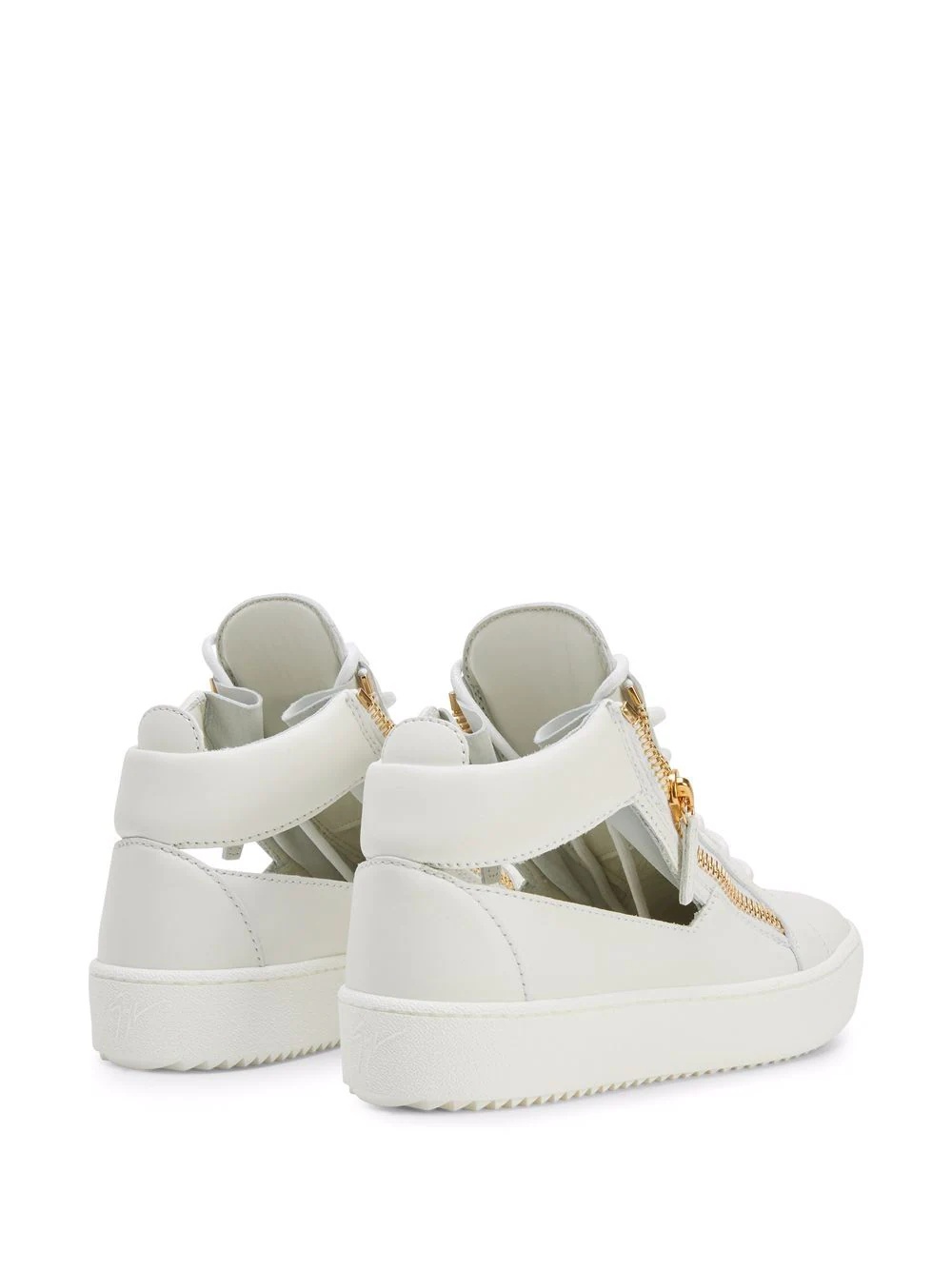 Kriss cut-out leather sneakers - 3