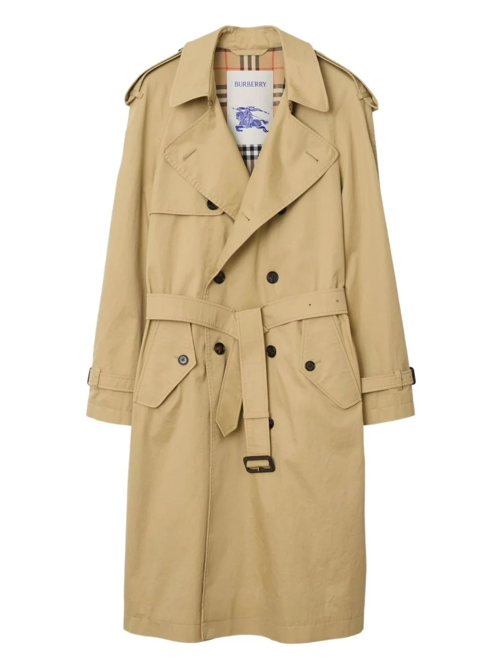 gabardine trench coat - 1