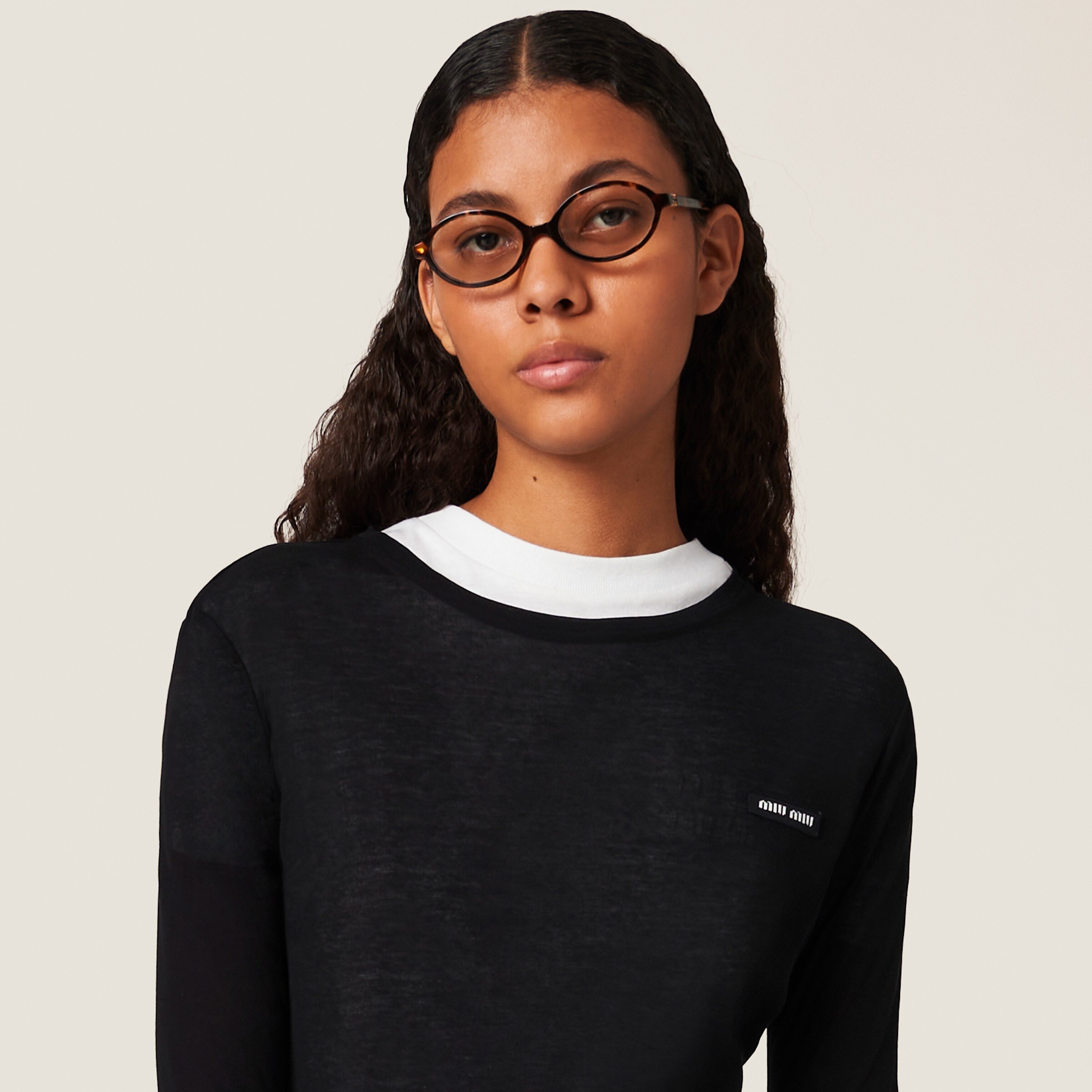 Ribbed knit jersey dress - 4