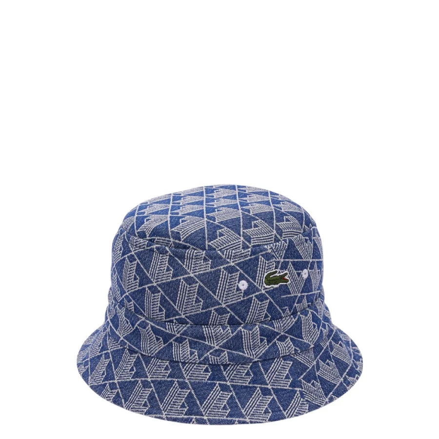 Lacoste Monogram Jacquard Bucket Hat - 1