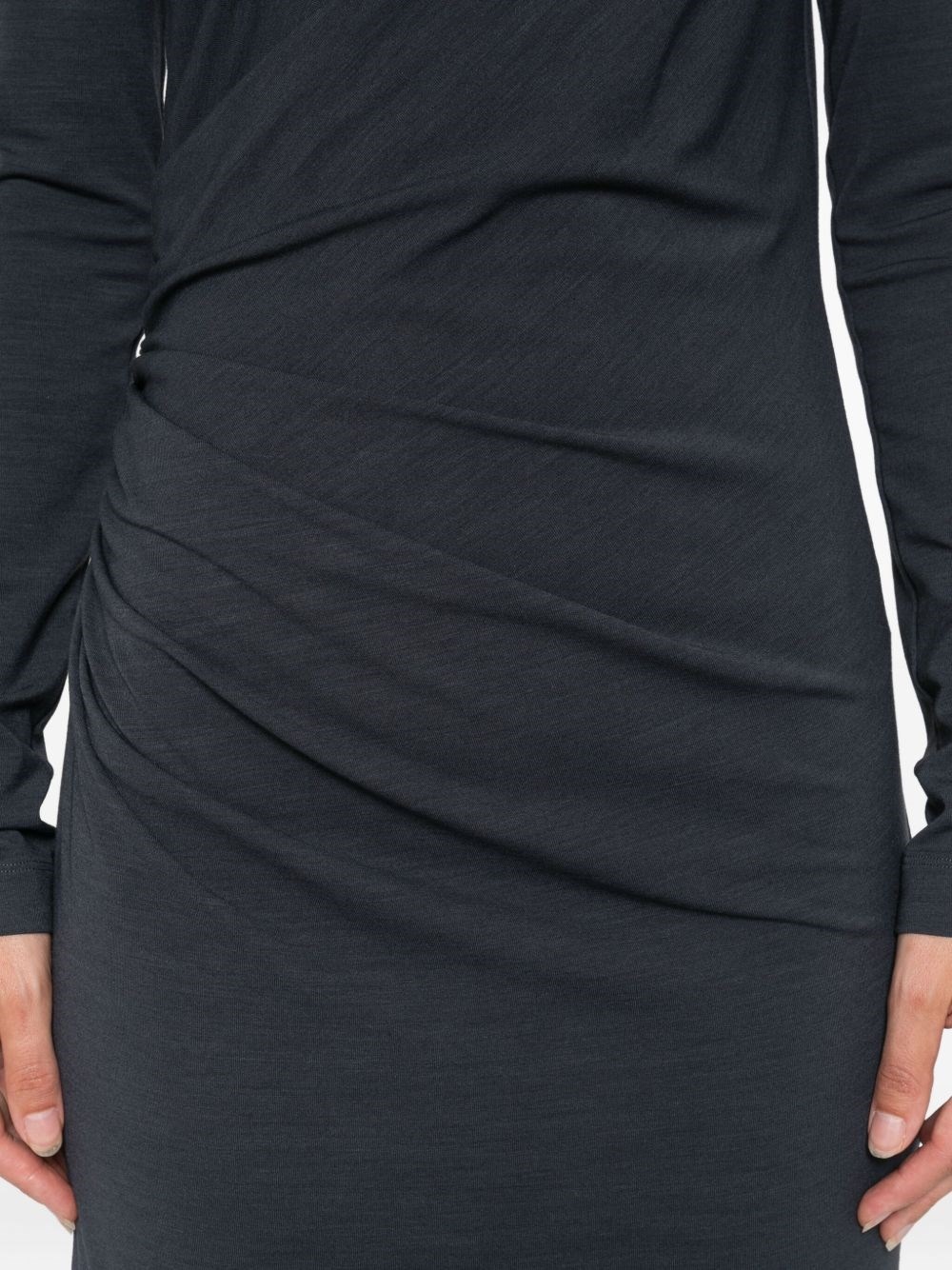 Wool blend midi dress - 4