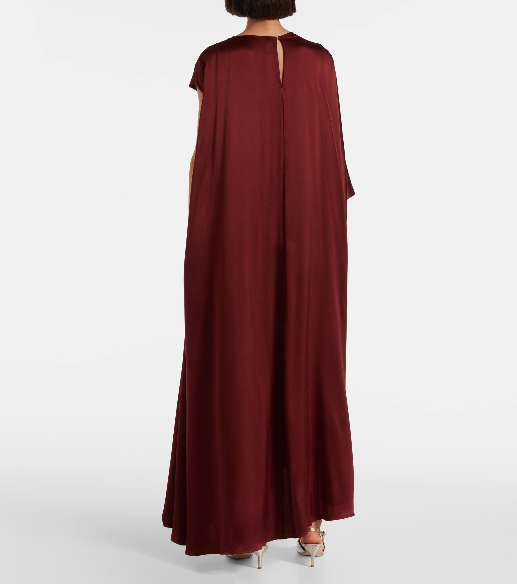 Hiba caped silk gown - 3