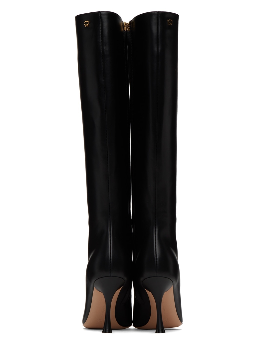 Black Vitello 85 Tall Boots - 2