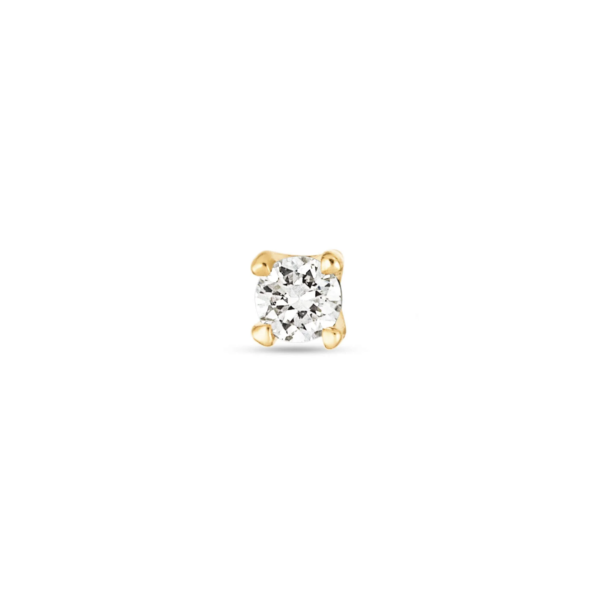 LAB-Created Diamond Push Pin Flat Back 2mm - 1
