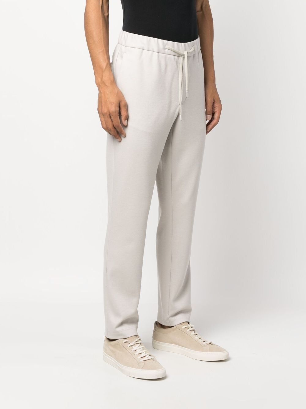 drawstring straight-leg trousers - 3