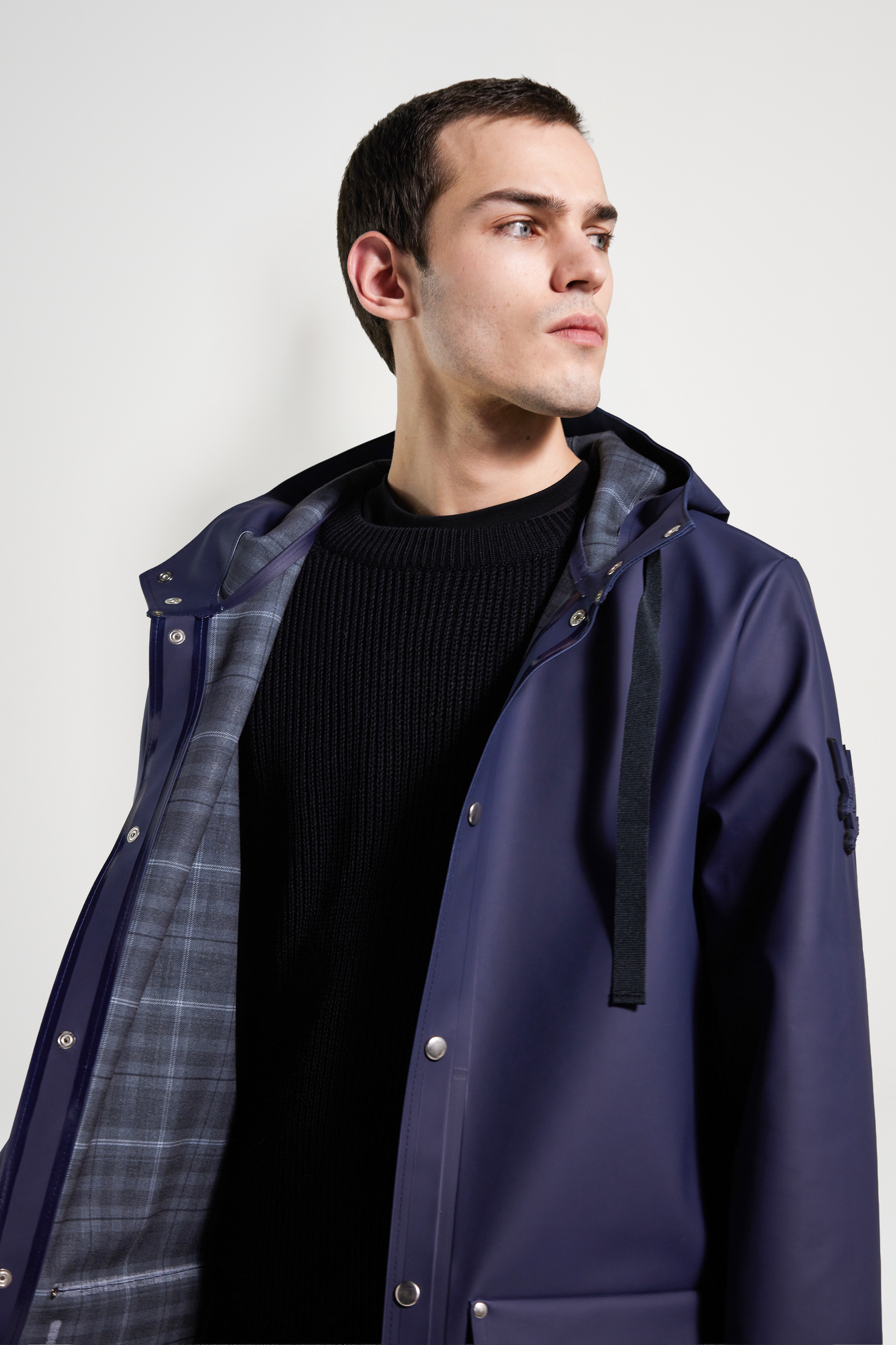 Men's Raincoat Navy - 3