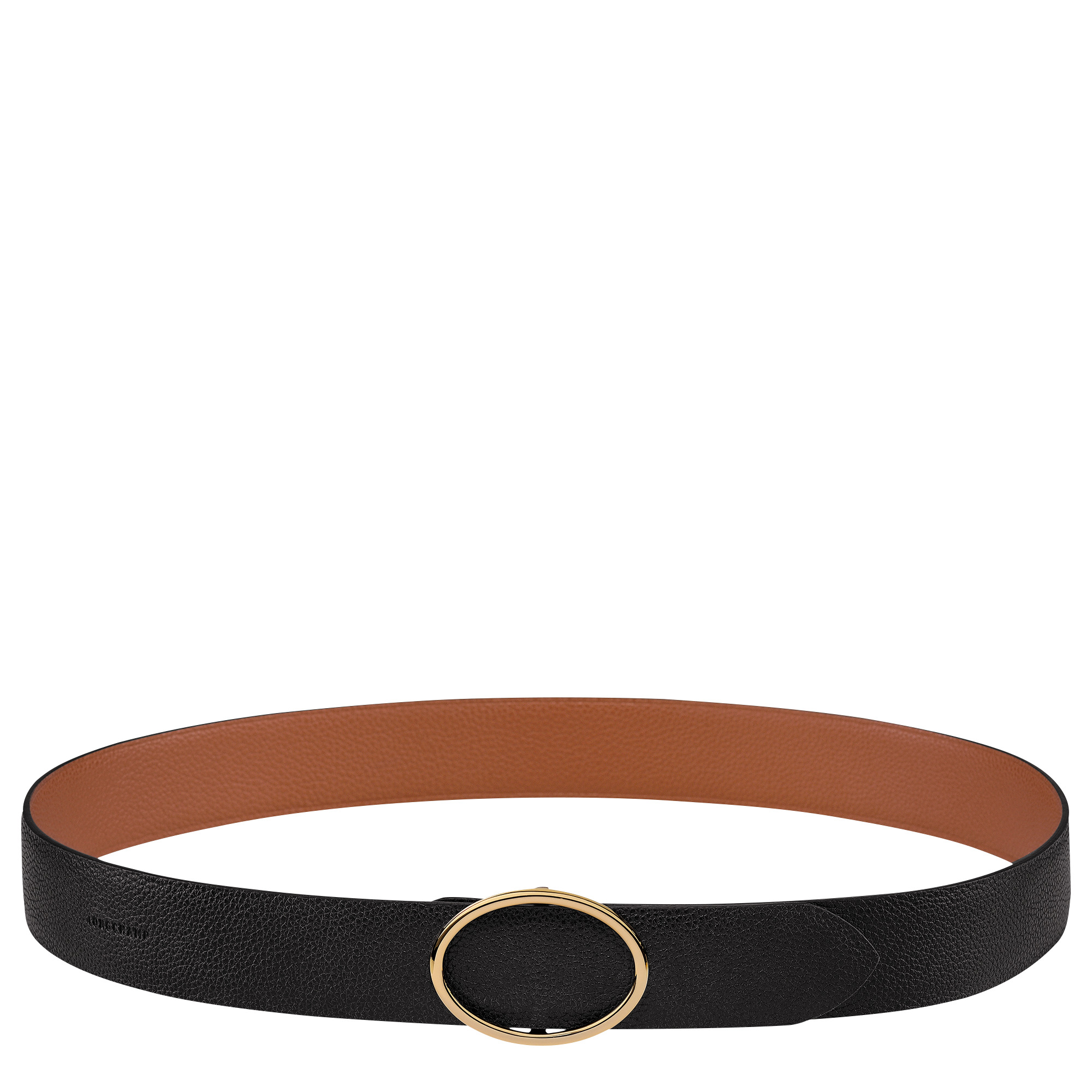 Le Foulonné Ladies' belt Black/Caramel - Leather - 1