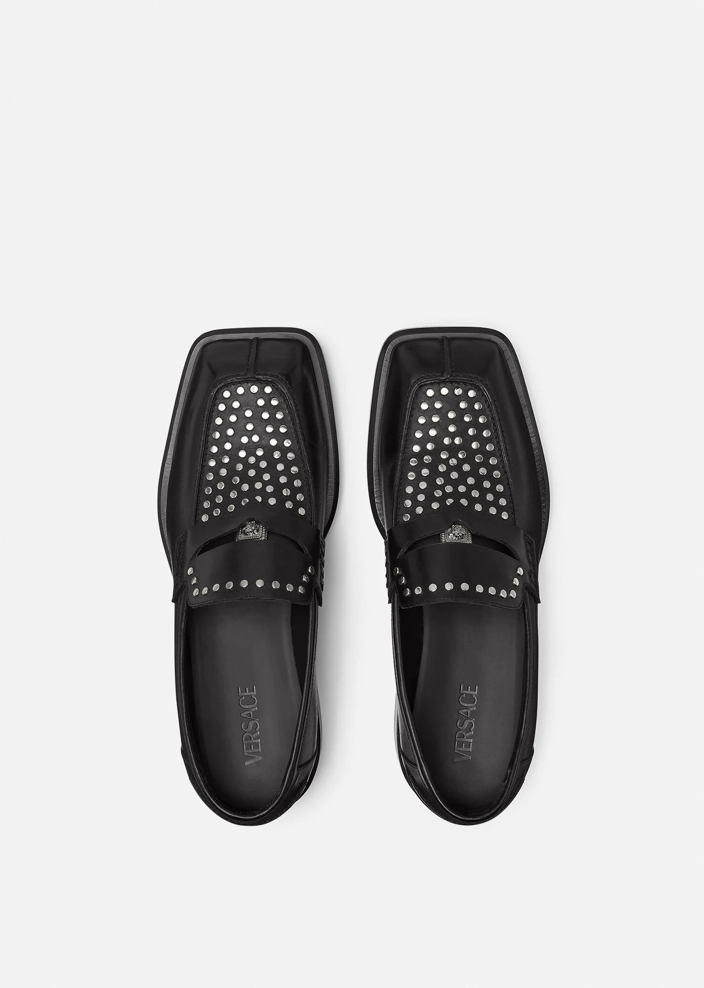 Studded Squared Loafers - 3
