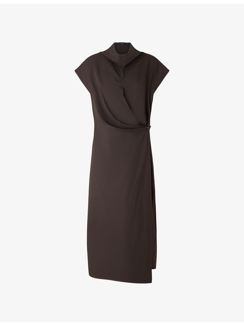 Foggia Wrap-Front Cotton-Poplin Midi Dress 1