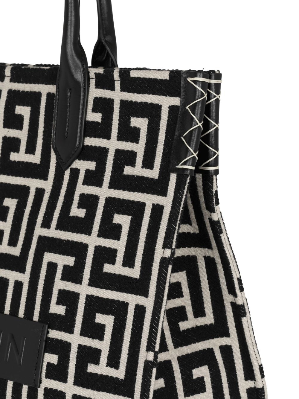 monogram-jacquard medium shopper bag - 7