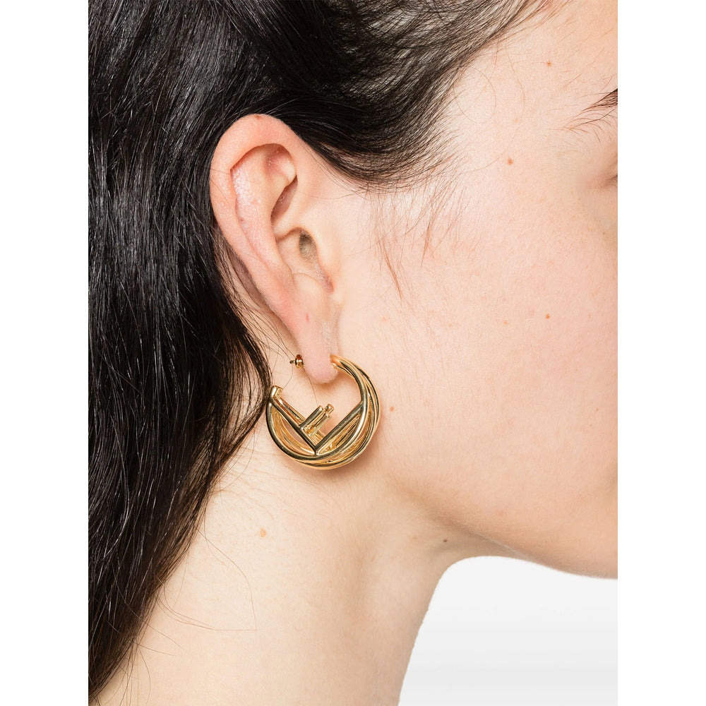 Fendi Gold Earrings Women - 3