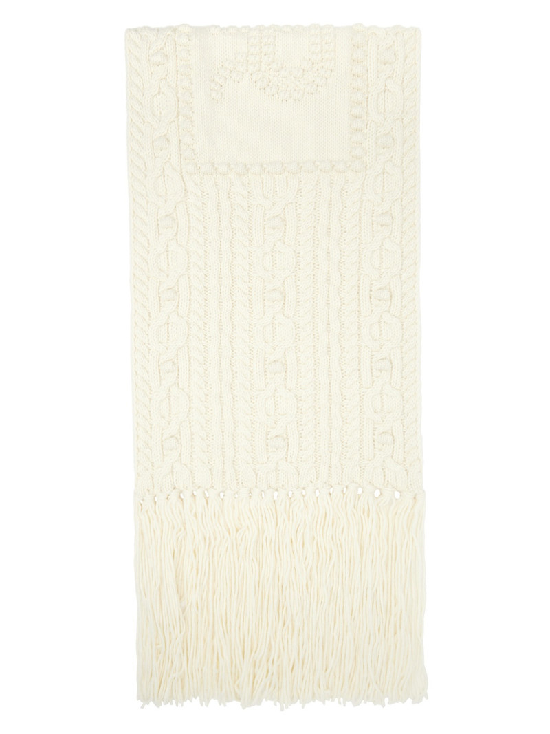 Jean Paul Gaultier Off-White Knitted Je T'aime Scarf outlook