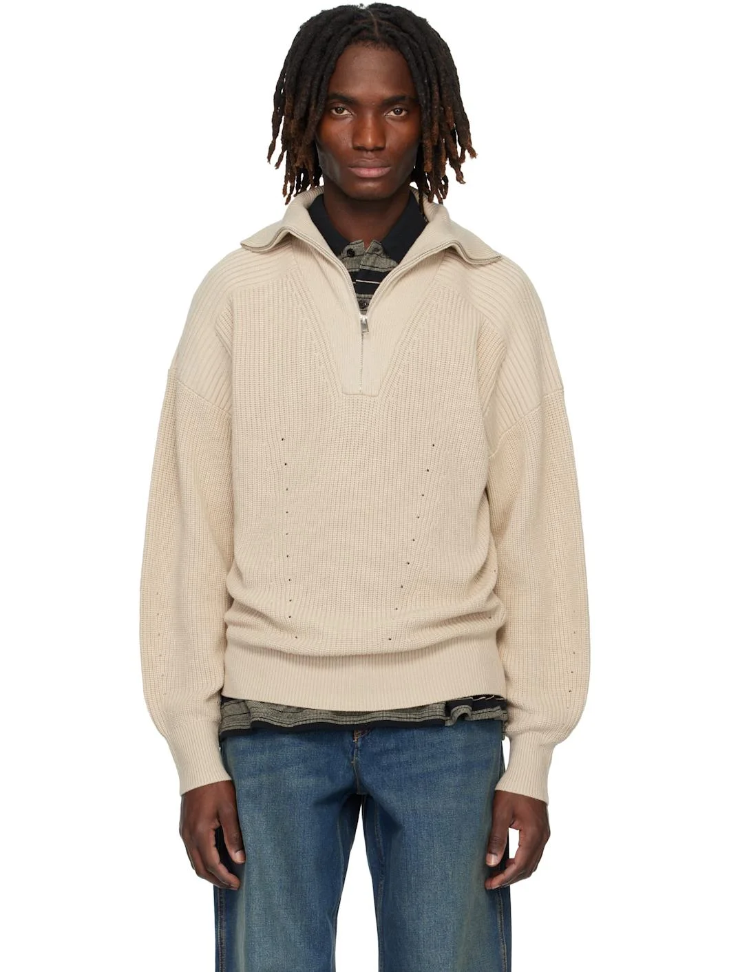 Beige Benny Sweater - 1