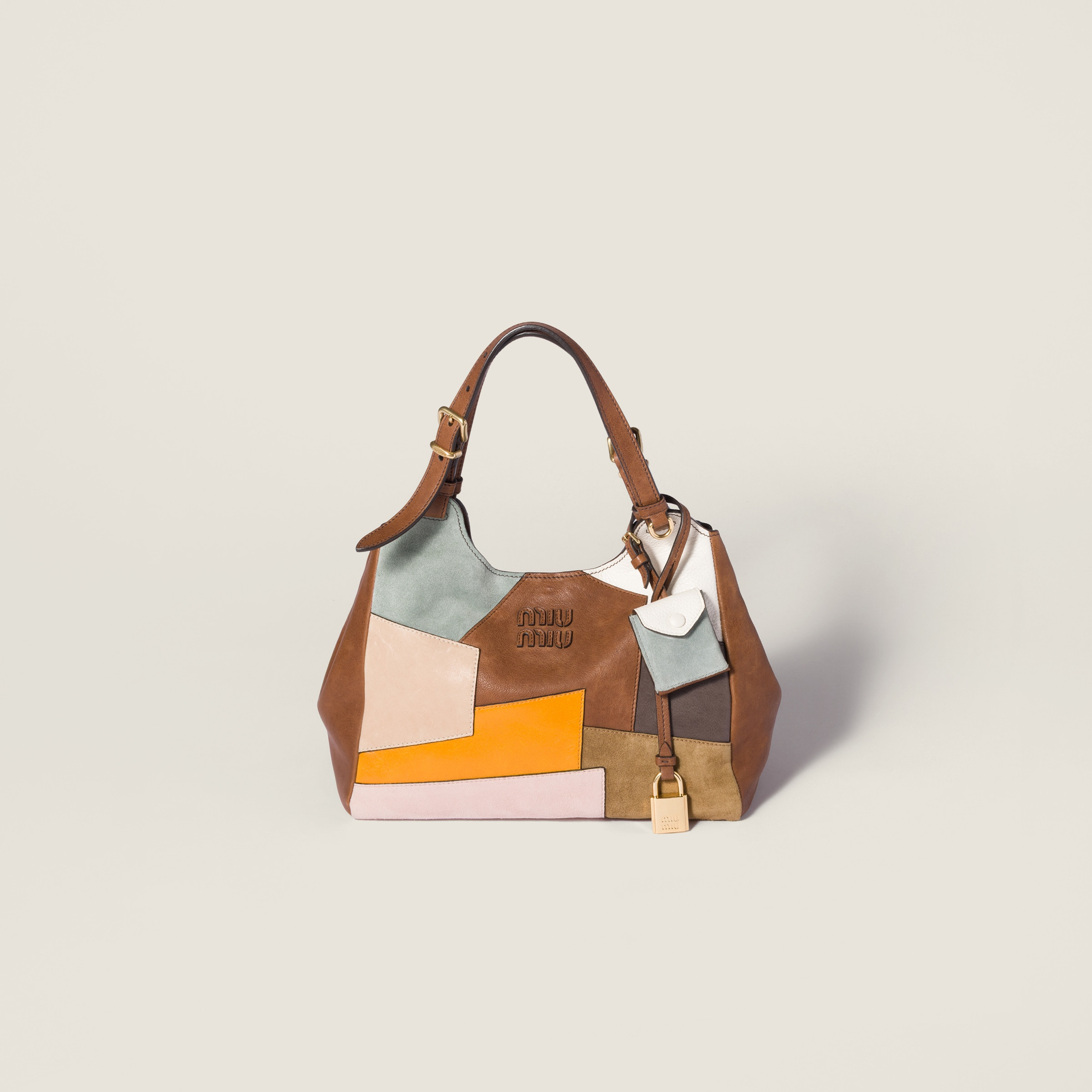 Patchwork leather handbag - 1