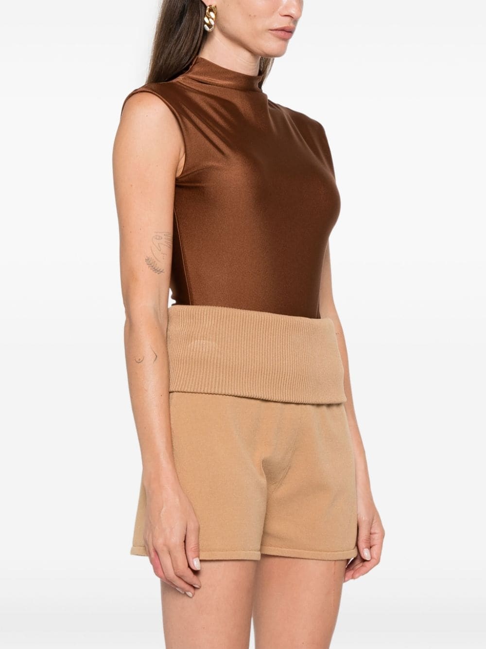 mock-neck bodysuit - 3