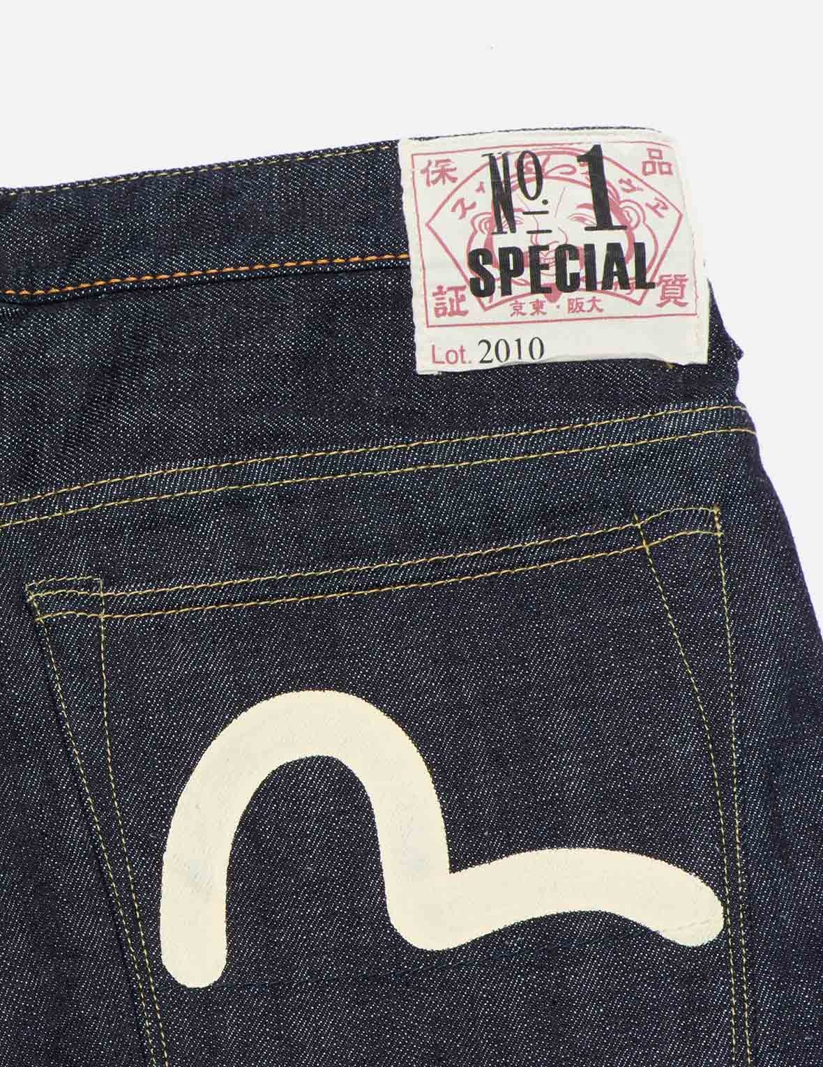 HANDPAINTED SEAGULL SLIM STRAIGHT FIT SELVEDGE DENIM JEANS #2010 - 18