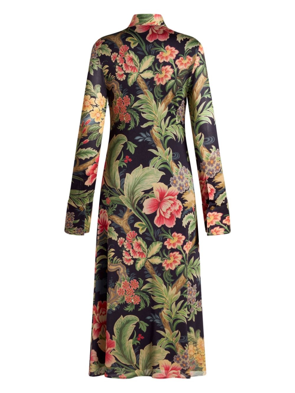 Cons floral-print midi dress - 2