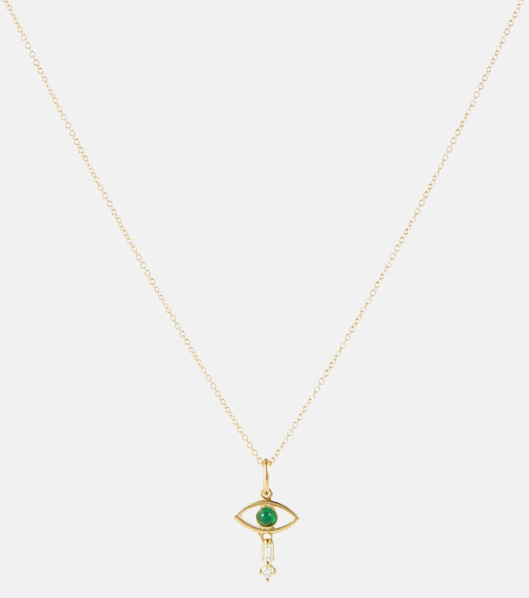 18kt gold necklace with diamonds - 1
