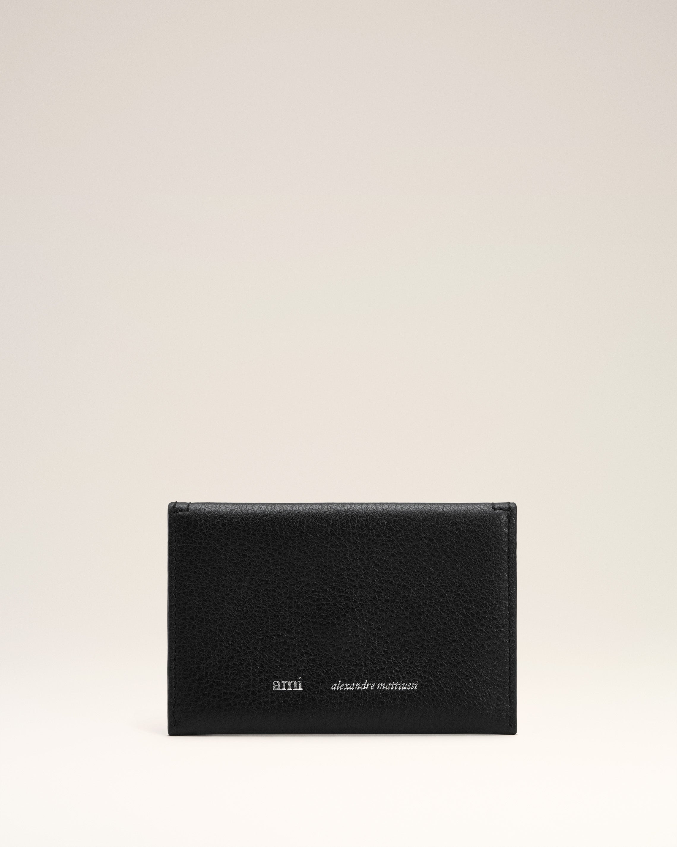 BLACK SMOOTH LEATHER ETIENNE ENVELOPE CARD HOLDER - 2