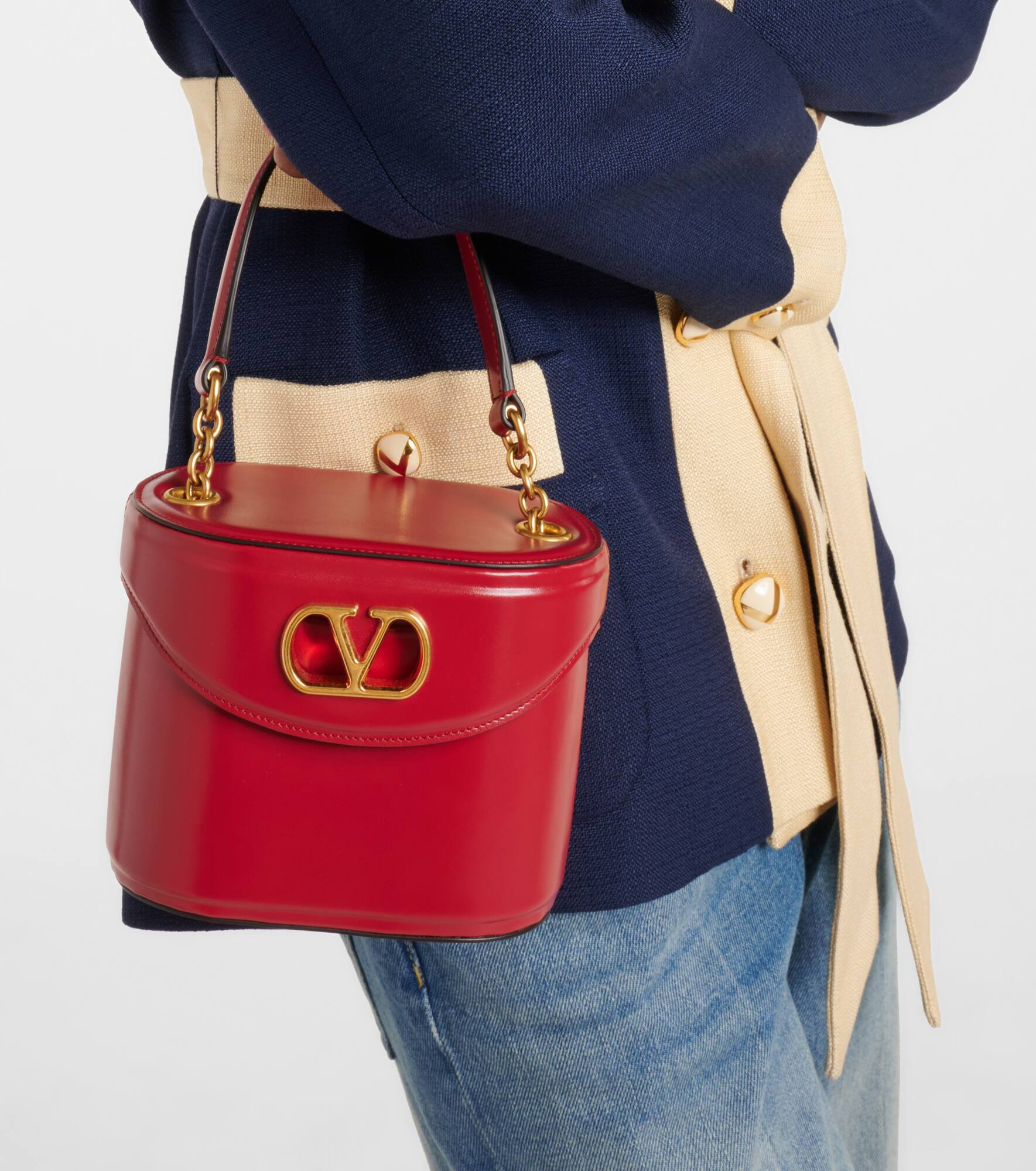 Vain VLogo patent leather vanity bag - 2