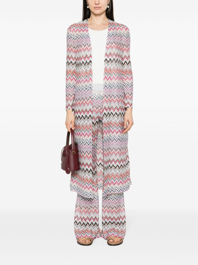 Missoni zigzag-woven flared trousers outlook