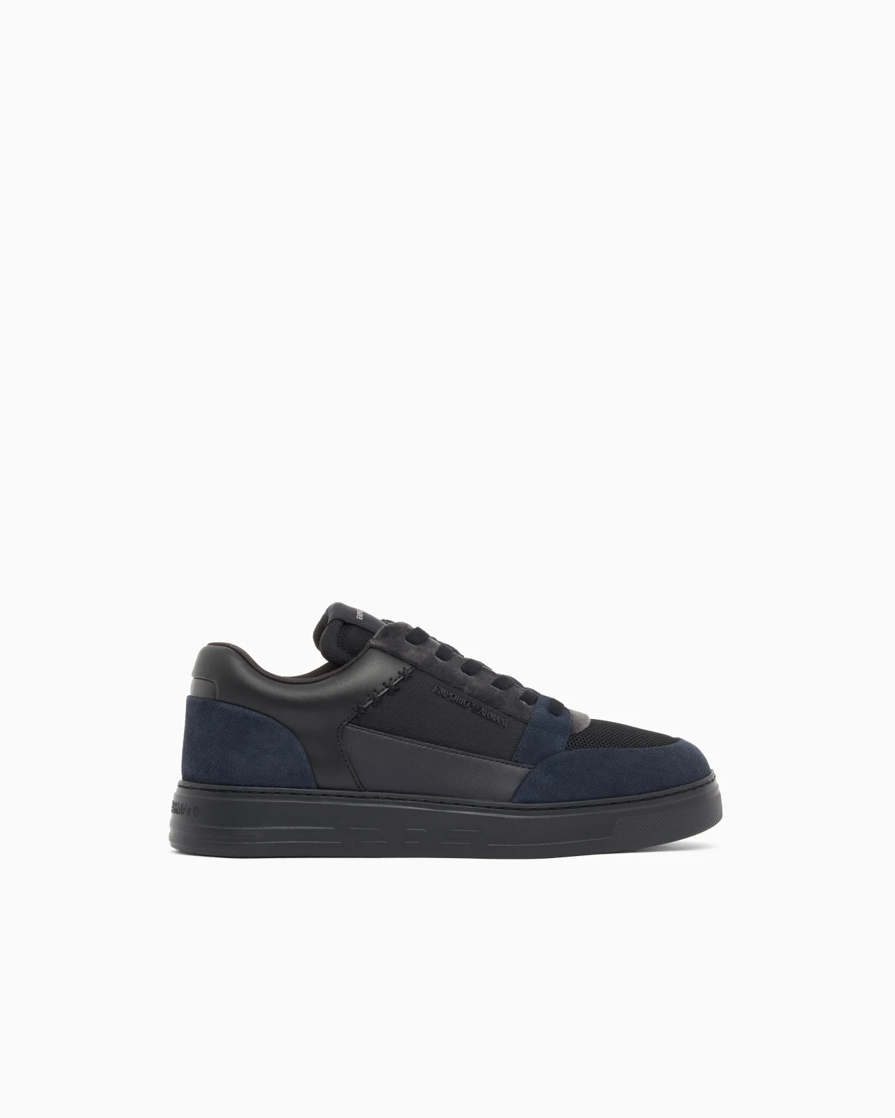 SNEAKERS LOW-TOP WITH SUEDE AND MESH UPPER AND RUBBER SOLE - 1