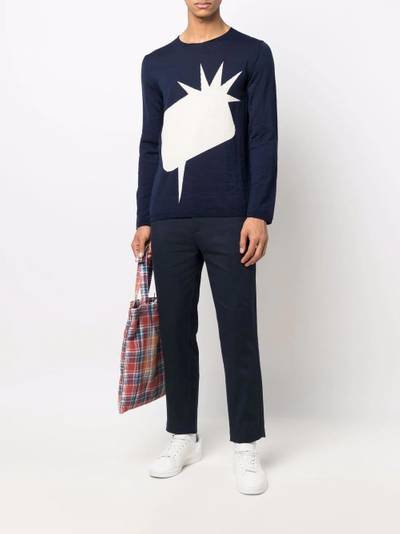 Comme des Garçons SHIRT Fin intarsia-knit jumper outlook