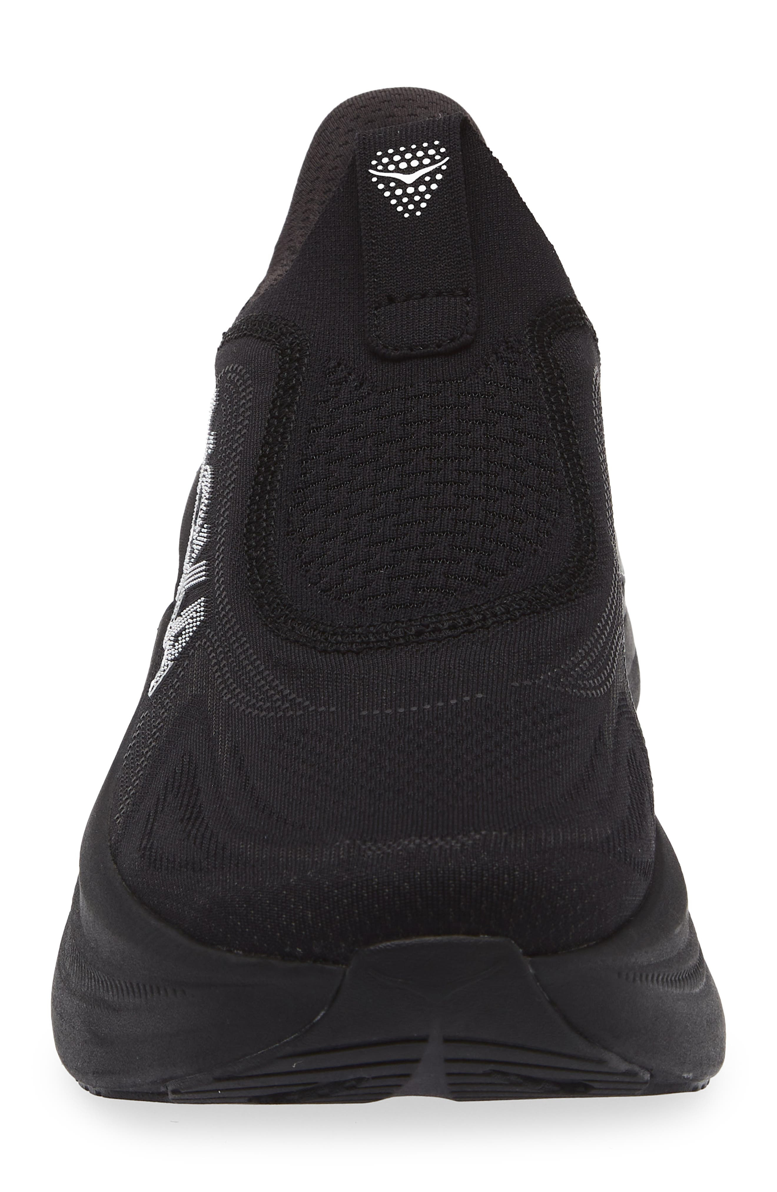HOKA Skyward Laceless Recovery Sneaker in Black /Black at Nordstrom - 4