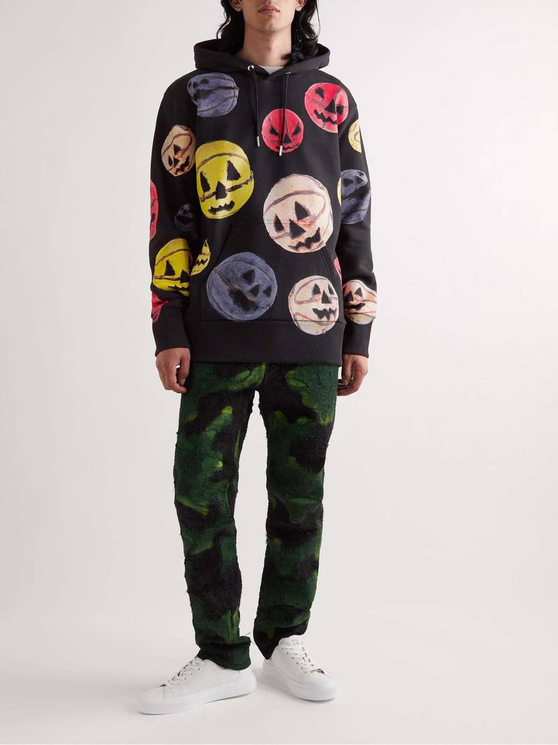 Givenchy + Josh Smith Printed Cotton-Jersey Hoodie outlook