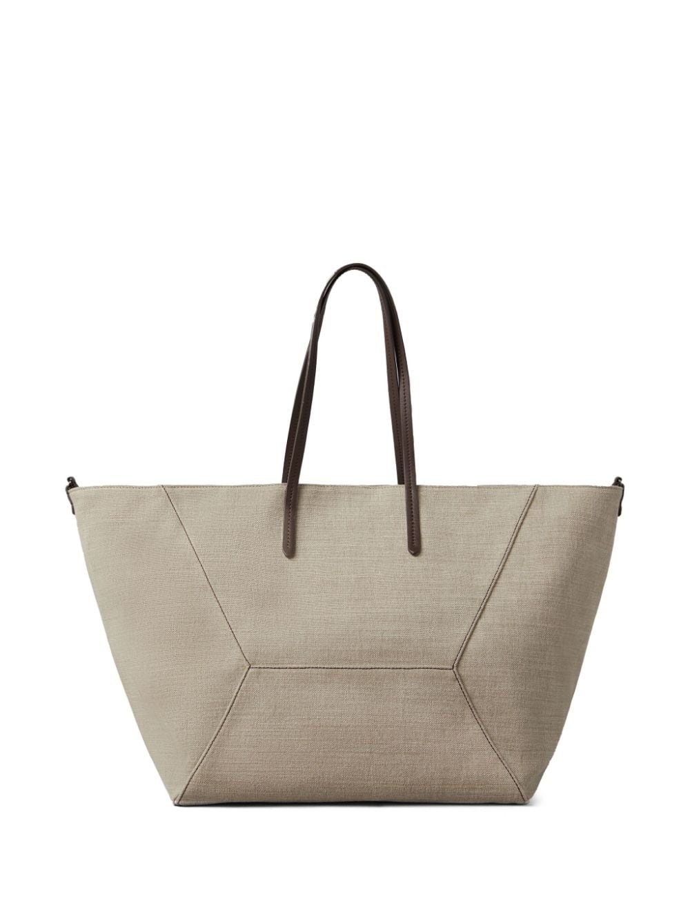 trapeze-body cotton-blend tote bag - 2