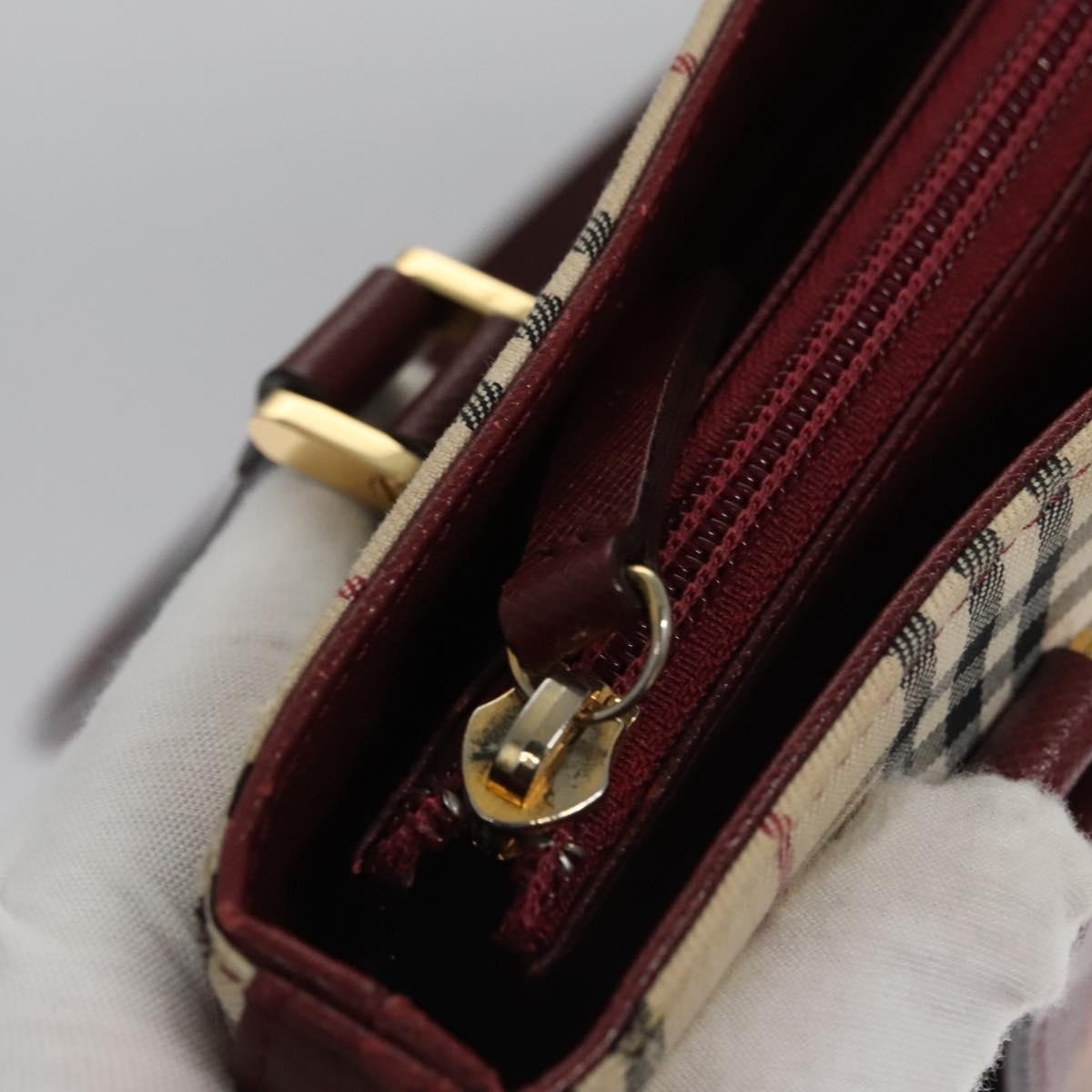 Burberry Nova Check Tote Bag Canvas Beige Red Gold - 10