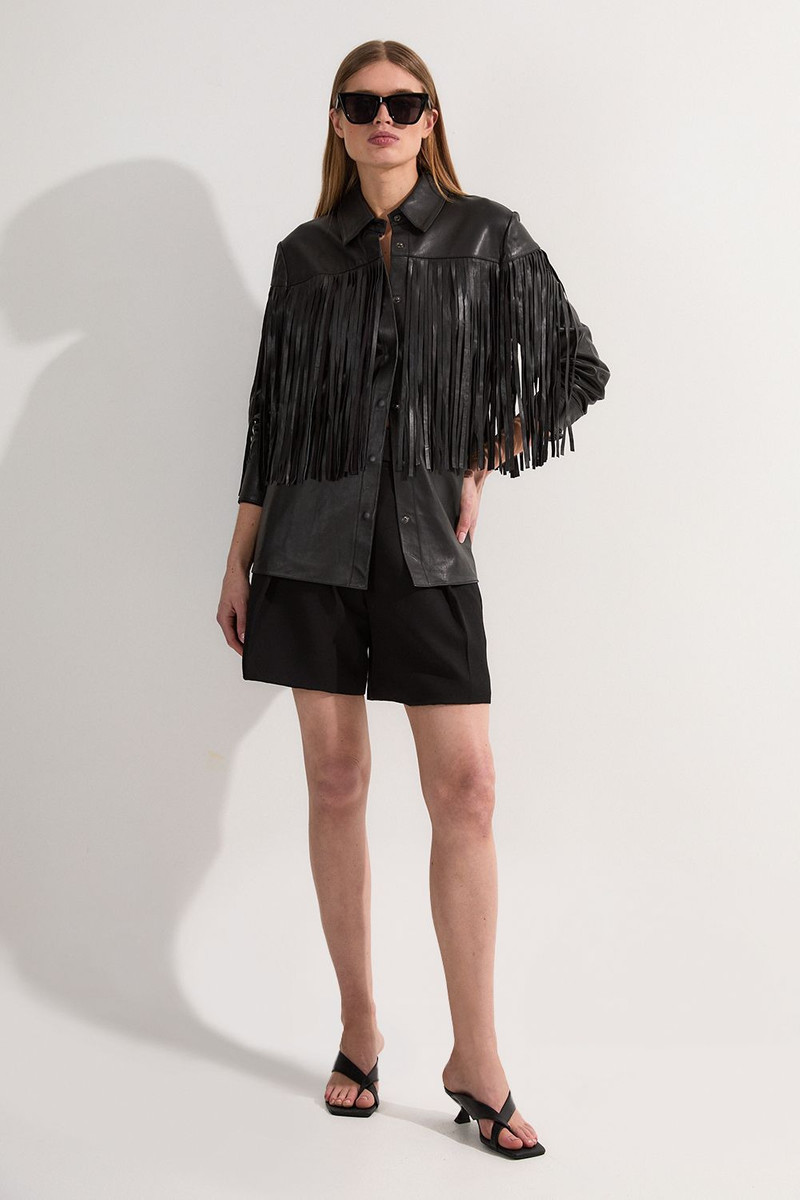 Leather Tassel Jacket 3