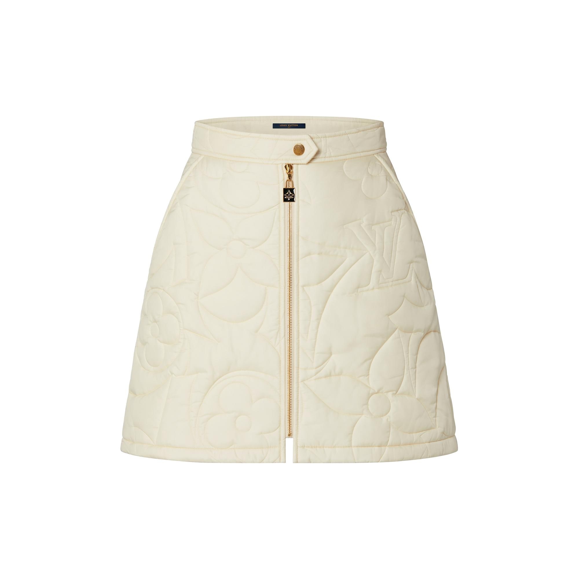 Quilted Monogram Mini Skirt - 1