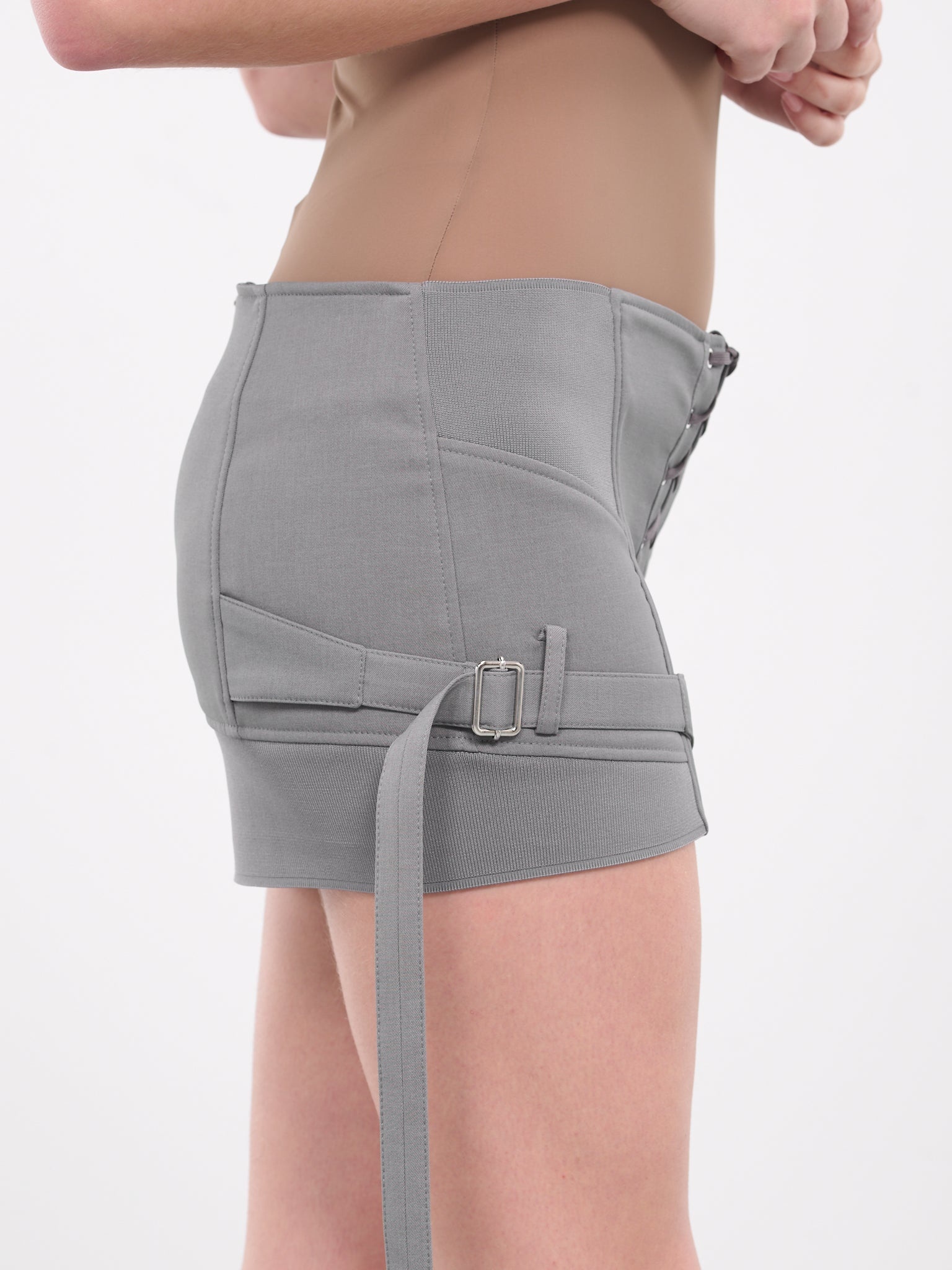 Lace-Up Mini Skirt - 5