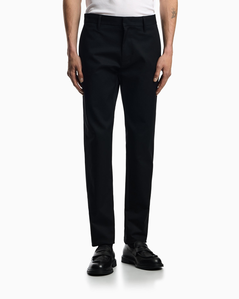 EMPORIO ARMANI Comfort-gabardine chinos outlook