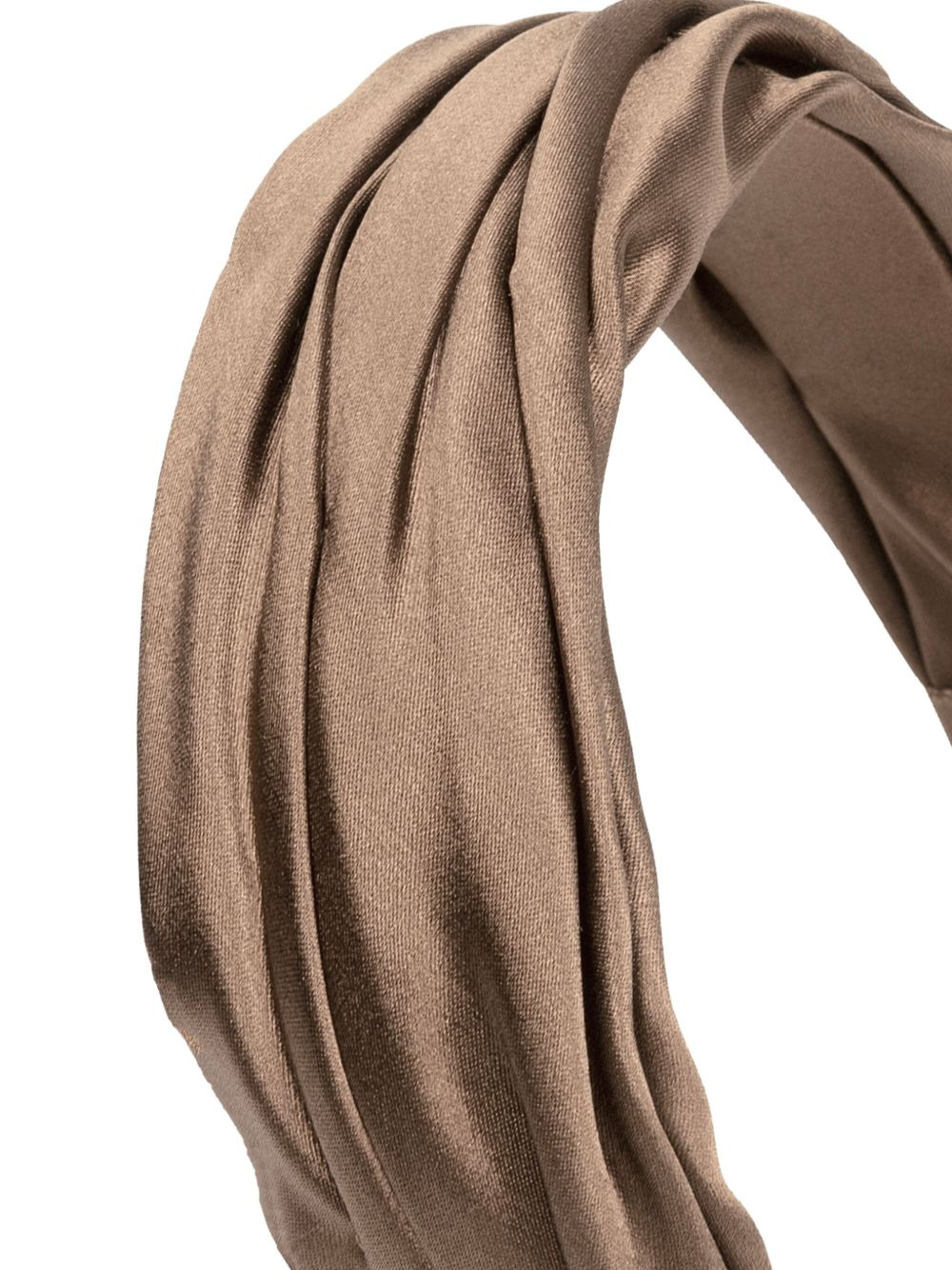 pleated silk headband - 2