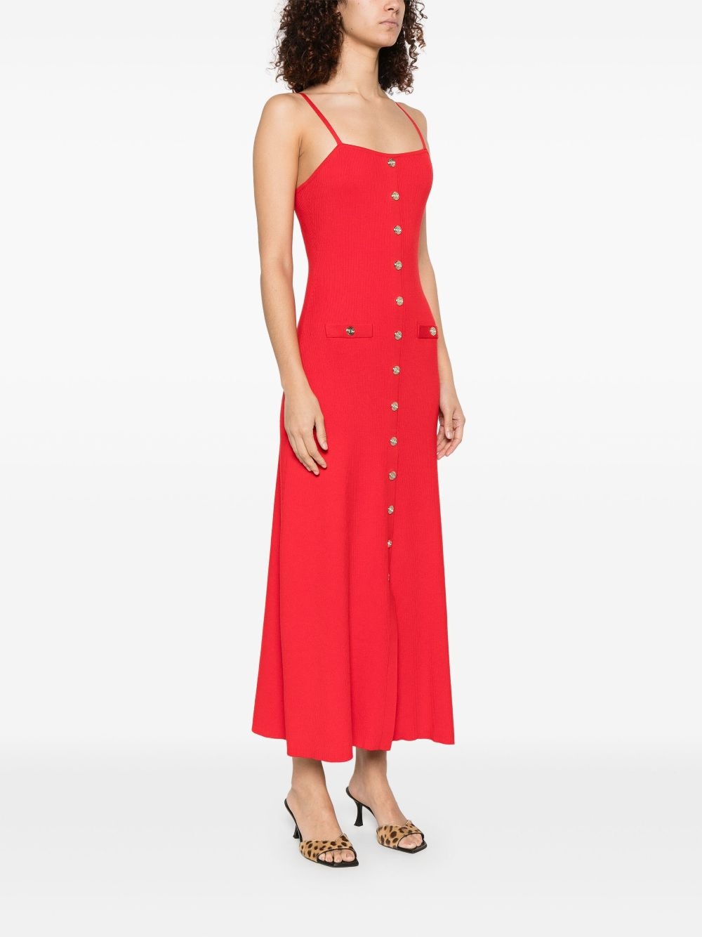 ribbed midi dress - 3