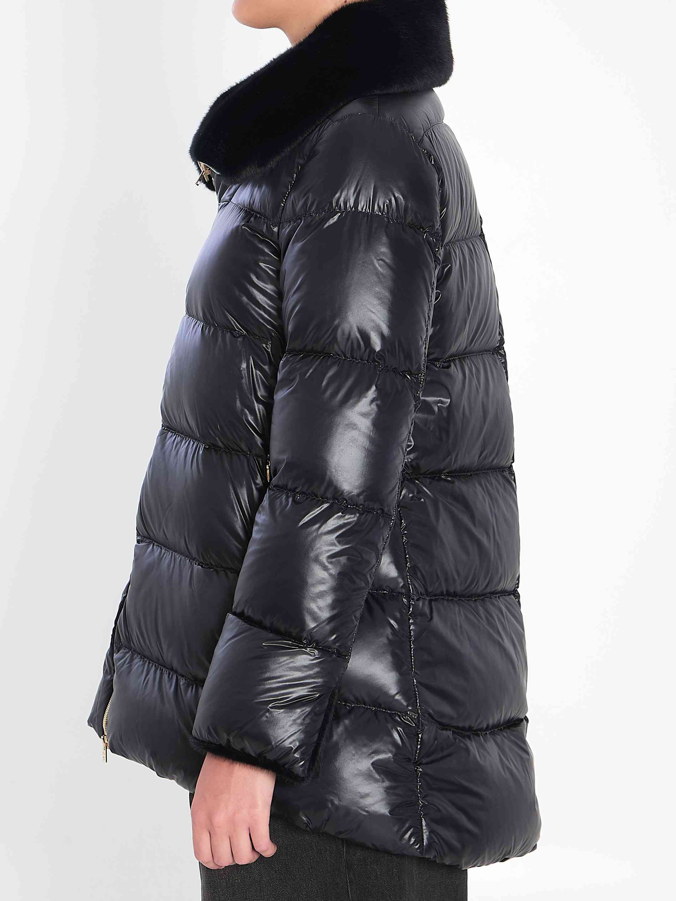 Herno Women Light Puffer With Collar Fur - 3