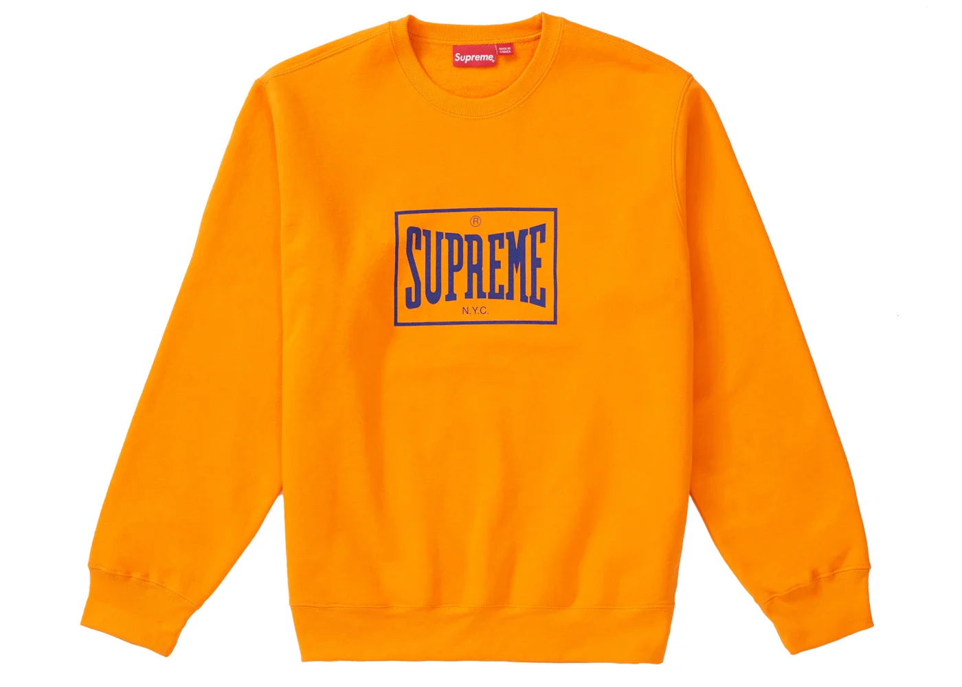 Supreme Warm Up Crewneck Orange - 1